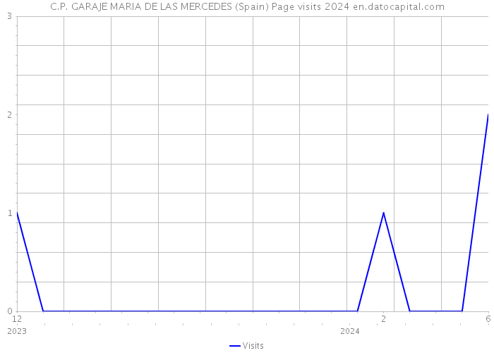 C.P. GARAJE MARIA DE LAS MERCEDES (Spain) Page visits 2024 