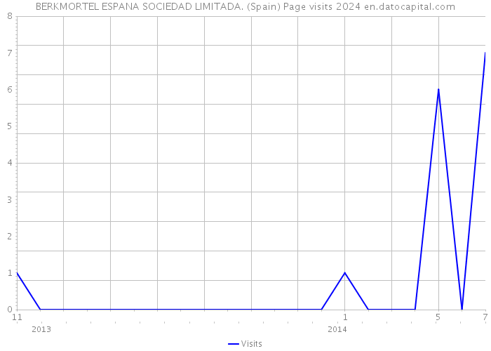 BERKMORTEL ESPANA SOCIEDAD LIMITADA. (Spain) Page visits 2024 