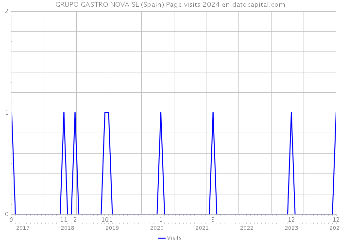 GRUPO GASTRO NOVA SL (Spain) Page visits 2024 