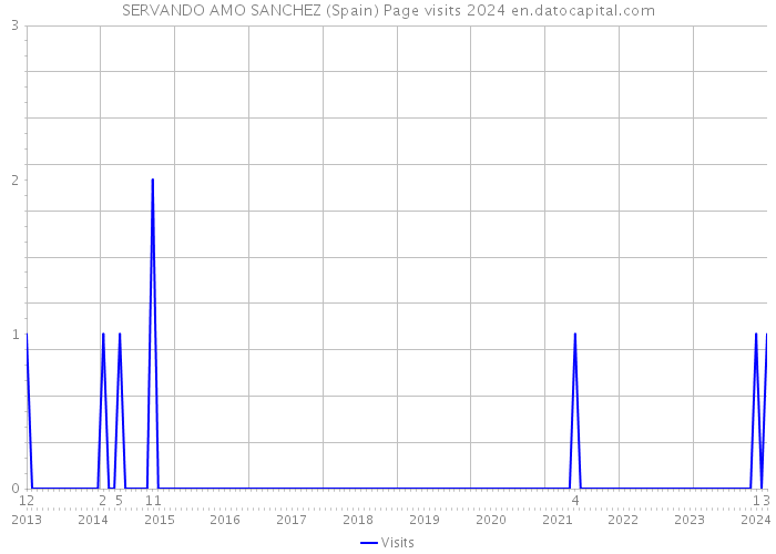 SERVANDO AMO SANCHEZ (Spain) Page visits 2024 