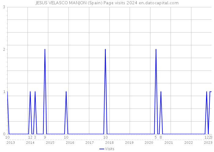 JESUS VELASCO MANJON (Spain) Page visits 2024 