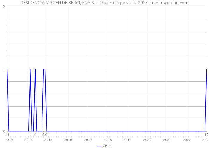 RESIDENCIA VIRGEN DE BERCIJANA S.L. (Spain) Page visits 2024 