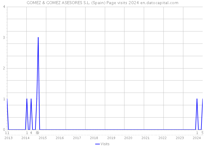 GOMEZ & GOMEZ ASESORES S.L. (Spain) Page visits 2024 