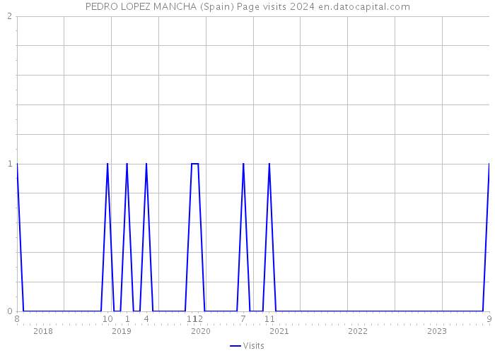 PEDRO LOPEZ MANCHA (Spain) Page visits 2024 
