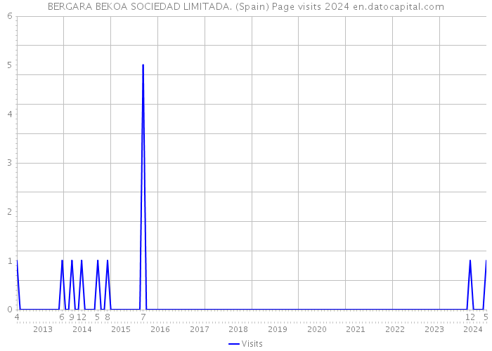BERGARA BEKOA SOCIEDAD LIMITADA. (Spain) Page visits 2024 