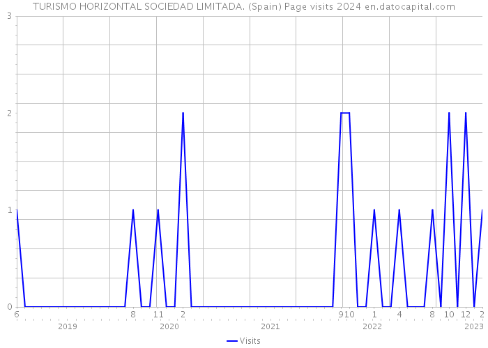 TURISMO HORIZONTAL SOCIEDAD LIMITADA. (Spain) Page visits 2024 