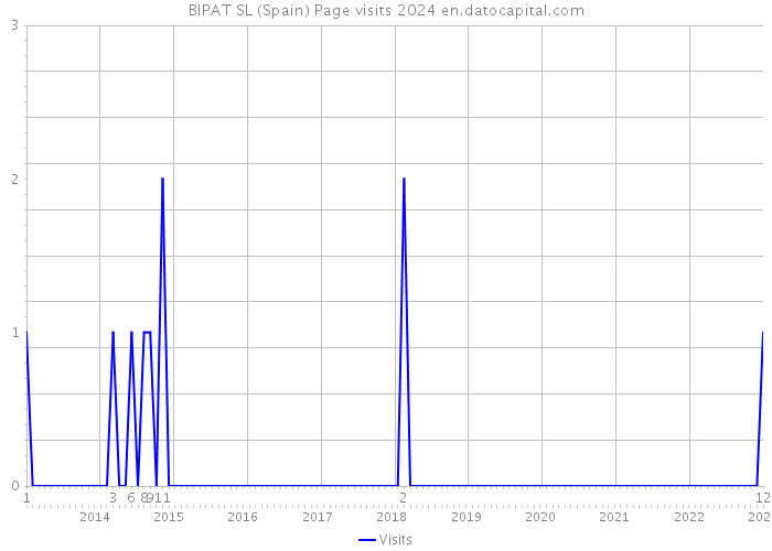 BIPAT SL (Spain) Page visits 2024 