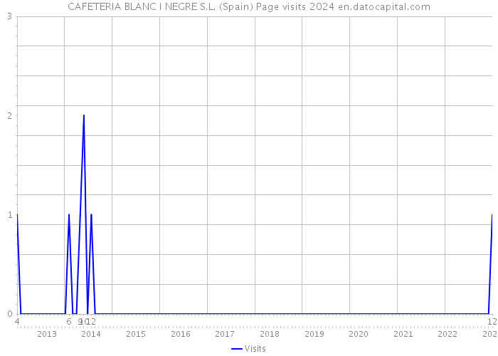 CAFETERIA BLANC I NEGRE S.L. (Spain) Page visits 2024 