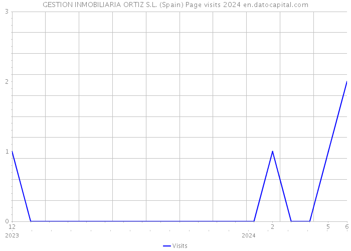 GESTION INMOBILIARIA ORTIZ S.L. (Spain) Page visits 2024 