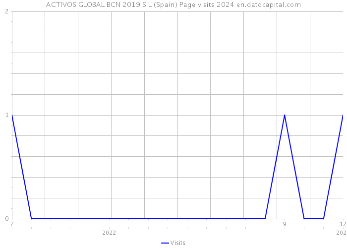 ACTIVOS GLOBAL BCN 2019 S.L (Spain) Page visits 2024 