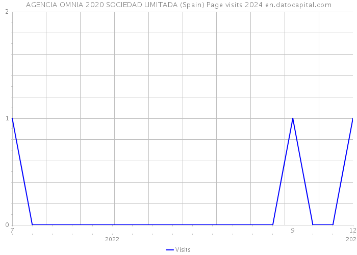 AGENCIA OMNIA 2020 SOCIEDAD LIMITADA (Spain) Page visits 2024 