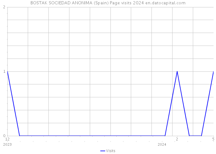 BOSTAK SOCIEDAD ANONIMA (Spain) Page visits 2024 