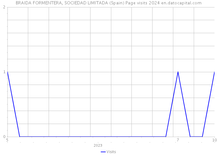 BRAIDA FORMENTERA, SOCIEDAD LIMITADA (Spain) Page visits 2024 