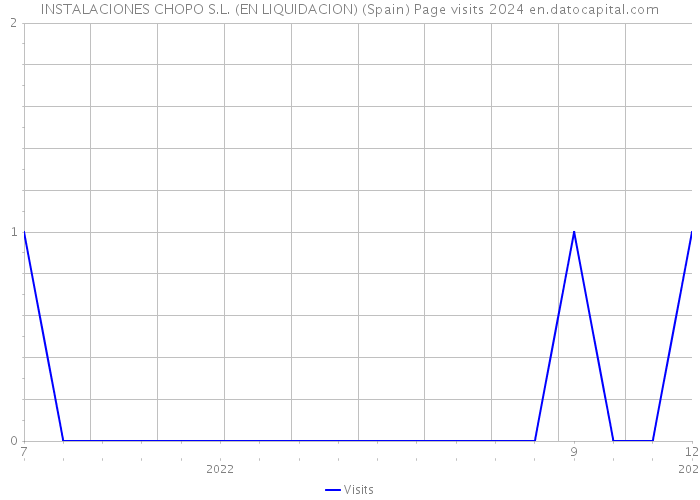 INSTALACIONES CHOPO S.L. (EN LIQUIDACION) (Spain) Page visits 2024 