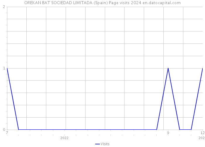 OREKAN BAT SOCIEDAD LIMITADA (Spain) Page visits 2024 