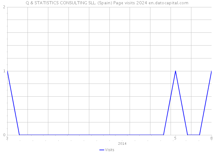 Q & STATISTICS CONSULTING SLL. (Spain) Page visits 2024 