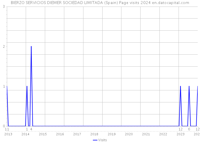 BIERZO SERVICIOS DIEMER SOCIEDAD LIMITADA (Spain) Page visits 2024 