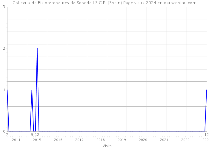 Collectiu de Fisioterapeutes de Sabadell S.C.P. (Spain) Page visits 2024 