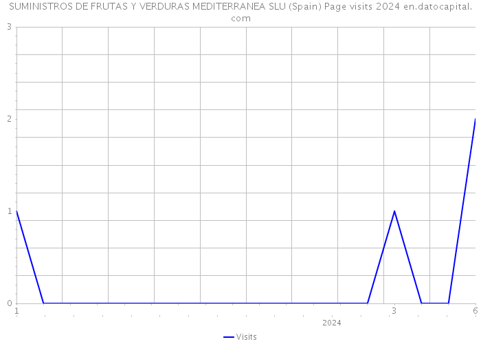 SUMINISTROS DE FRUTAS Y VERDURAS MEDITERRANEA SLU (Spain) Page visits 2024 