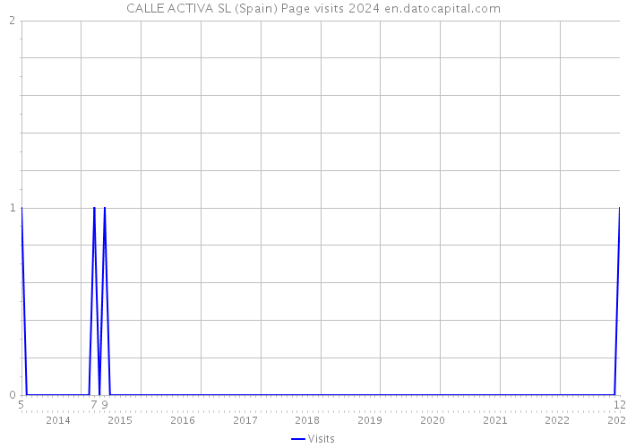 CALLE ACTIVA SL (Spain) Page visits 2024 