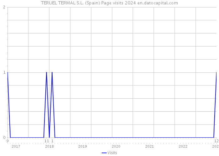 TERUEL TERMAL S.L. (Spain) Page visits 2024 