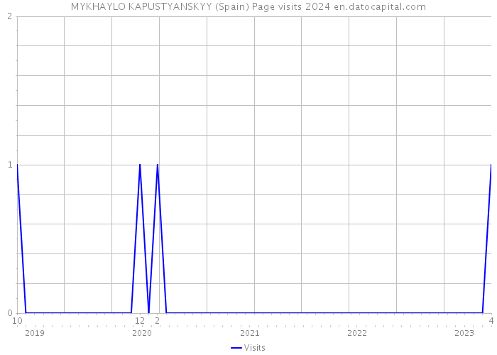 MYKHAYLO KAPUSTYANSKYY (Spain) Page visits 2024 