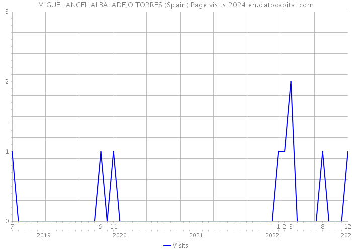 MIGUEL ANGEL ALBALADEJO TORRES (Spain) Page visits 2024 