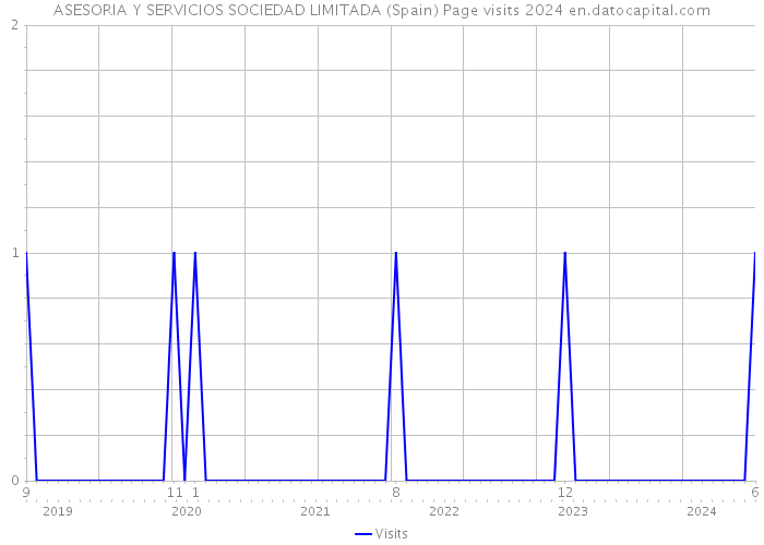 ASESORIA Y SERVICIOS SOCIEDAD LIMITADA (Spain) Page visits 2024 