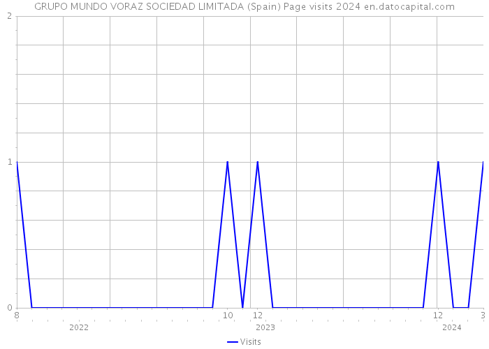 GRUPO MUNDO VORAZ SOCIEDAD LIMITADA (Spain) Page visits 2024 