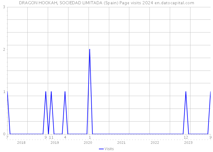DRAGON HOOKAH, SOCIEDAD LIMITADA (Spain) Page visits 2024 