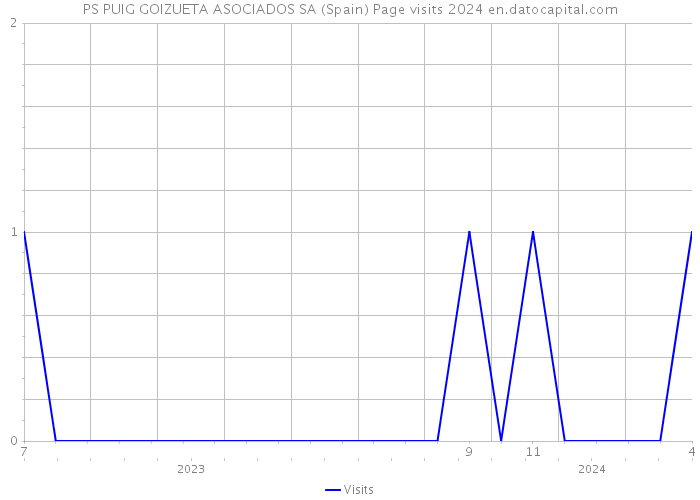 PS PUIG GOIZUETA ASOCIADOS SA (Spain) Page visits 2024 