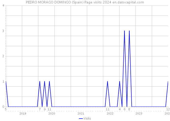 PEDRO MORAGO DOMINGO (Spain) Page visits 2024 