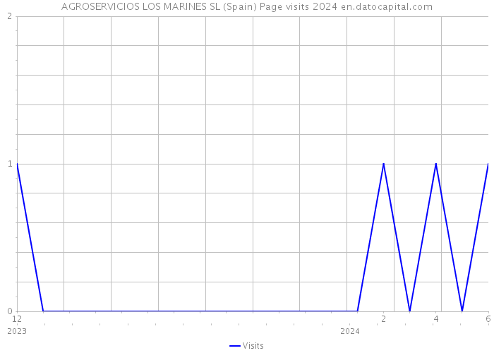 AGROSERVICIOS LOS MARINES SL (Spain) Page visits 2024 