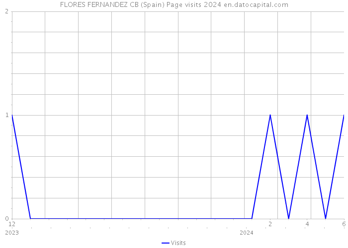FLORES FERNANDEZ CB (Spain) Page visits 2024 