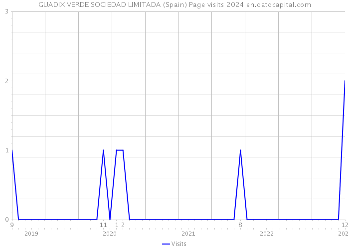 GUADIX VERDE SOCIEDAD LIMITADA (Spain) Page visits 2024 