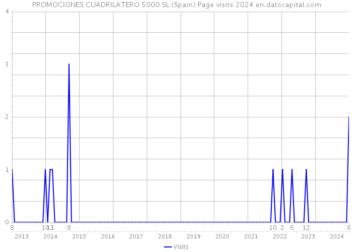 PROMOCIONES CUADRILATERO 5000 SL (Spain) Page visits 2024 