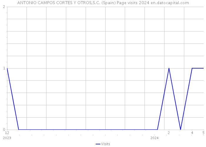 ANTONIO CAMPOS CORTES Y OTROS,S.C. (Spain) Page visits 2024 