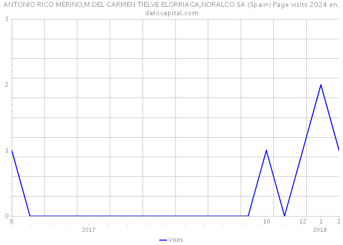 ANTONIO RICO MERINO,M DEL CARMEN TIELVE ELORRIAGA,NORALCO SA (Spain) Page visits 2024 
