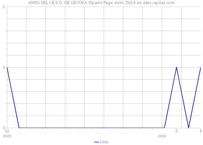AMPA DEL I.E.S.O. DE GEVORA (Spain) Page visits 2024 