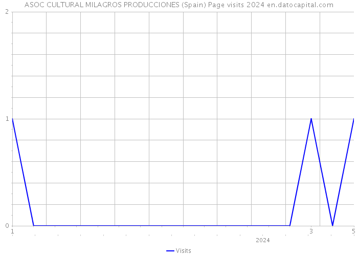 ASOC CULTURAL MILAGROS PRODUCCIONES (Spain) Page visits 2024 