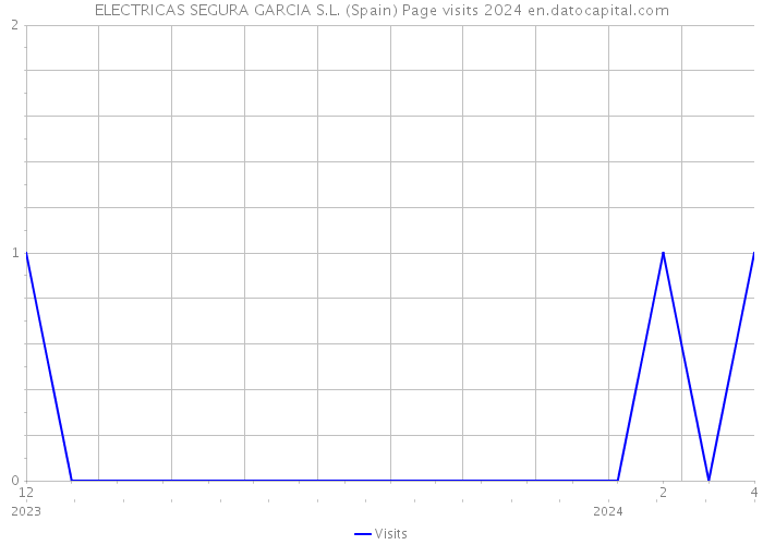 ELECTRICAS SEGURA GARCIA S.L. (Spain) Page visits 2024 