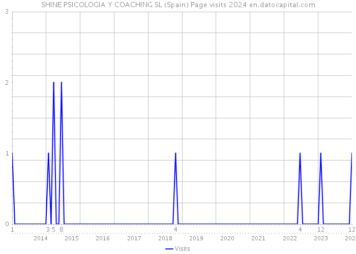 SHINE PSICOLOGIA Y COACHING SL (Spain) Page visits 2024 