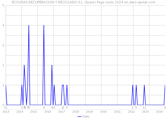 ECOGRAS RECUPERACION Y RECICLADO S.L. (Spain) Page visits 2024 