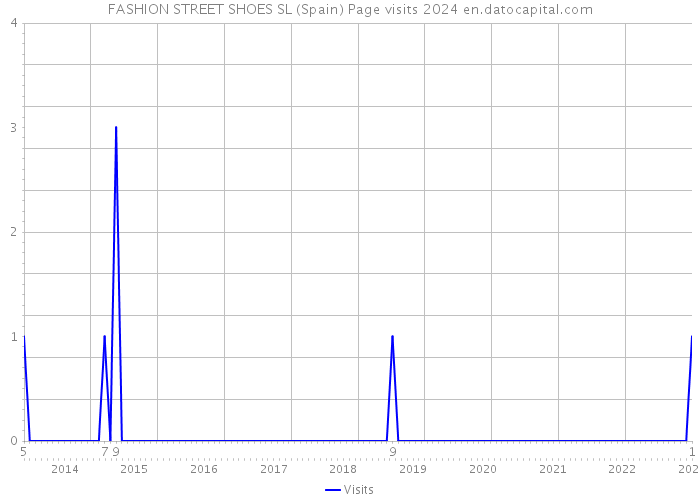 FASHION STREET SHOES SL (Spain) Page visits 2024 