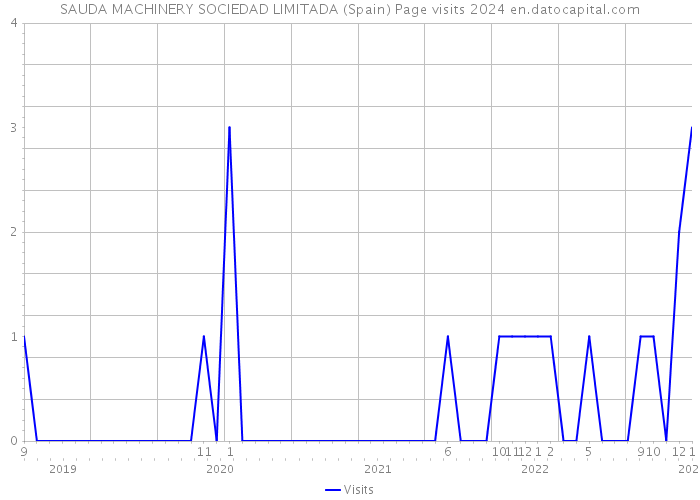 SAUDA MACHINERY SOCIEDAD LIMITADA (Spain) Page visits 2024 