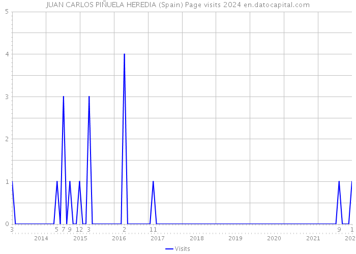 JUAN CARLOS PIÑUELA HEREDIA (Spain) Page visits 2024 