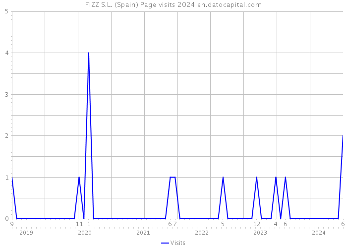 FIZZ S.L. (Spain) Page visits 2024 