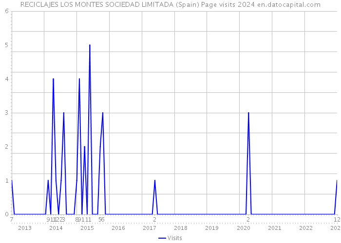 RECICLAJES LOS MONTES SOCIEDAD LIMITADA (Spain) Page visits 2024 