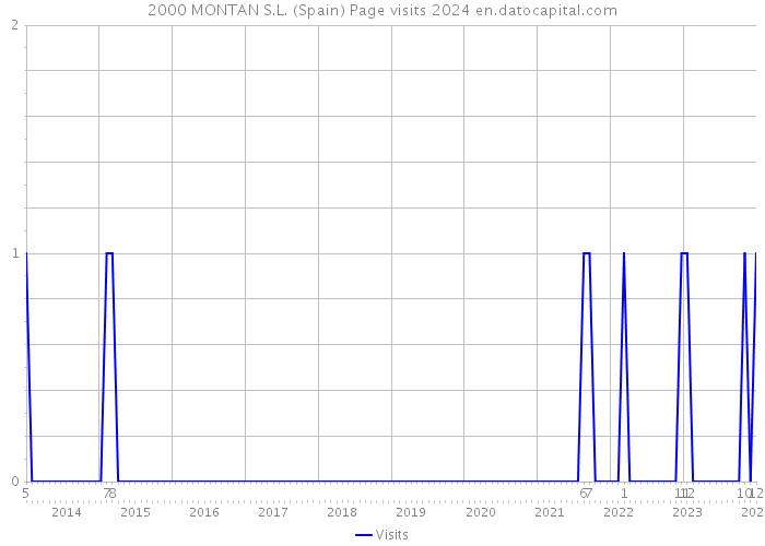 2000 MONTAN S.L. (Spain) Page visits 2024 
