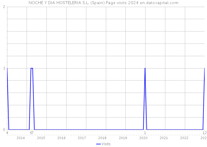 NOCHE Y DIA HOSTELERIA S.L. (Spain) Page visits 2024 